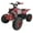 Red, variant on Supermach Upgraded 125cc ATV for Kids Youth ATV by Cheetah ATV 125 gas 4 wheeler with Reverse and BIG Tires - Red color