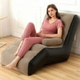 thumbnail image 5 of Foldable Inflatable Recliner with Armrests - (No Air Pump) (Khaki), 5 of 5