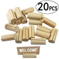 thumbnail image 2 of Adornos de boda tocones de madera natural sala de estar manualidades de tablero de mesa de madera titulares de titulares de titulares de artículos para fiestas Paquete de regalos de 20 Eigraketly HA012720-00, 2 of 7
