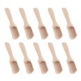 thumbnail image 3 of Wooden Teaspoon Coffee Teaspoon Salt Spoon Ideal For Restaurant Home Use 2.8x11cm 10Pcs, 3 of 4