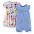 thumbnail image 1 of Carter's Baby Girls' 2 Piece Dress & Romper Set (Baby) - Blue - 3 Months, 1 of 2