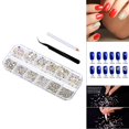 thumbnail image 3 of Arte de uñas diamantes de imitación gemas de cristal artesanía ropa zapatos Blanco AB Yuyangstore Arte de uñas pegatinas, 3 of 7