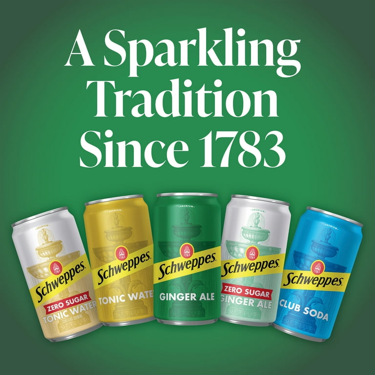 Schweppes Caffeine Free Ginger Ale Soda Pop, 16 fl oz, 6 Pack