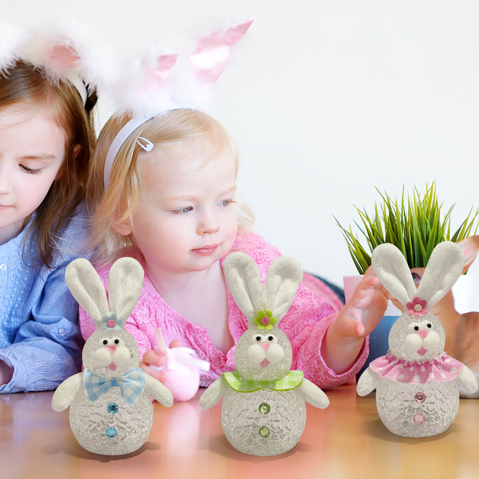 Easter Decoration Wool Cute Bunny Faceless Doll Home Ornament Toy 卸売