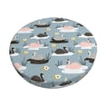 thumbnail image 1 of Balery Swan Princess On Lake Fundas de asiento para taburete de bar redondo de tela de terciopelo ajustables que protegen de arañazos y manchas para sillas de 14 a 17 pulgadas.-14 inch, 1 of 7