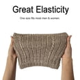 thumbnail image 6 of Holzlrgus Winter Scarf Neck Warmer Gaiter - Men Women Cold Weather Knit Warm Fleece Ski Tube Circle Scarves Windproof Gift, 6 of 7