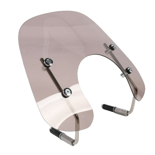 Pantalla de viento para motocicleta, parabrisas, deflector de viento, reemplazo para primavera 50 125 150, acrílico, acero al carbono, ajuste universal con hardware de montaje
