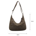 thumbnail image 4 of Bolso Informal A Cuadros para Mujer Bolsos Diarios Suaves Acolchados Gran Capacidad (verde Oliva), 4 of 9