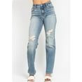 thumbnail image 3 of JUDY BLUE High Waist Destroy Detail Dad Jeans-Stretchy Comfort, 3 of 9