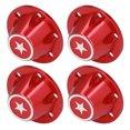 thumbnail image 4 of Juego de 4 tuercas hexagonales para ruedas, a prueba de polvo, portátiles, para control remoto, para coches RC 1/6, cubiertas universales de bloqueo de neumáticos de color rojo, 4 of 8