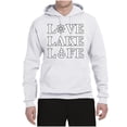 thumbnail image 2 of Wild Bobby, Anchor Wheels Love Lake Life, Unisex Graphic Hoodie Sweatshirt, White, Small, 2 of 4