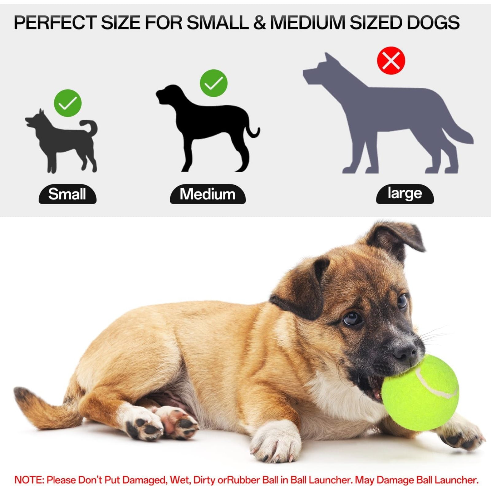 SQDWYGUO Automatic Dog Ball Thrower Launcher with 12 PCS Tennis Balls,Thrower Distance 10-30ft, Interactive Dog Fetch Machine Toy for Small Dogs,Yellow