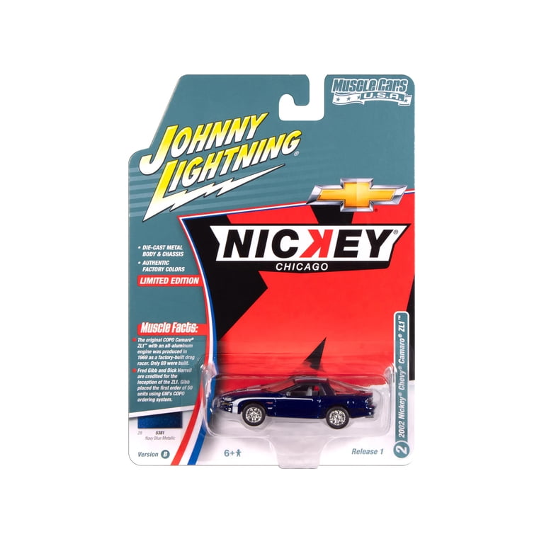 ジョニーライトニング コンベンションカー Toy Fair 2002 4台セット 2002 Chevrolet Nickey Camaro ZL1 Navy Blue Metallic with White
