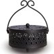 thumbnail image 1 of Soporte para bobina de mosquitos, quemador de incienso portátil retro para mosquitos para el hogar y el camping (negro), 1 of 5