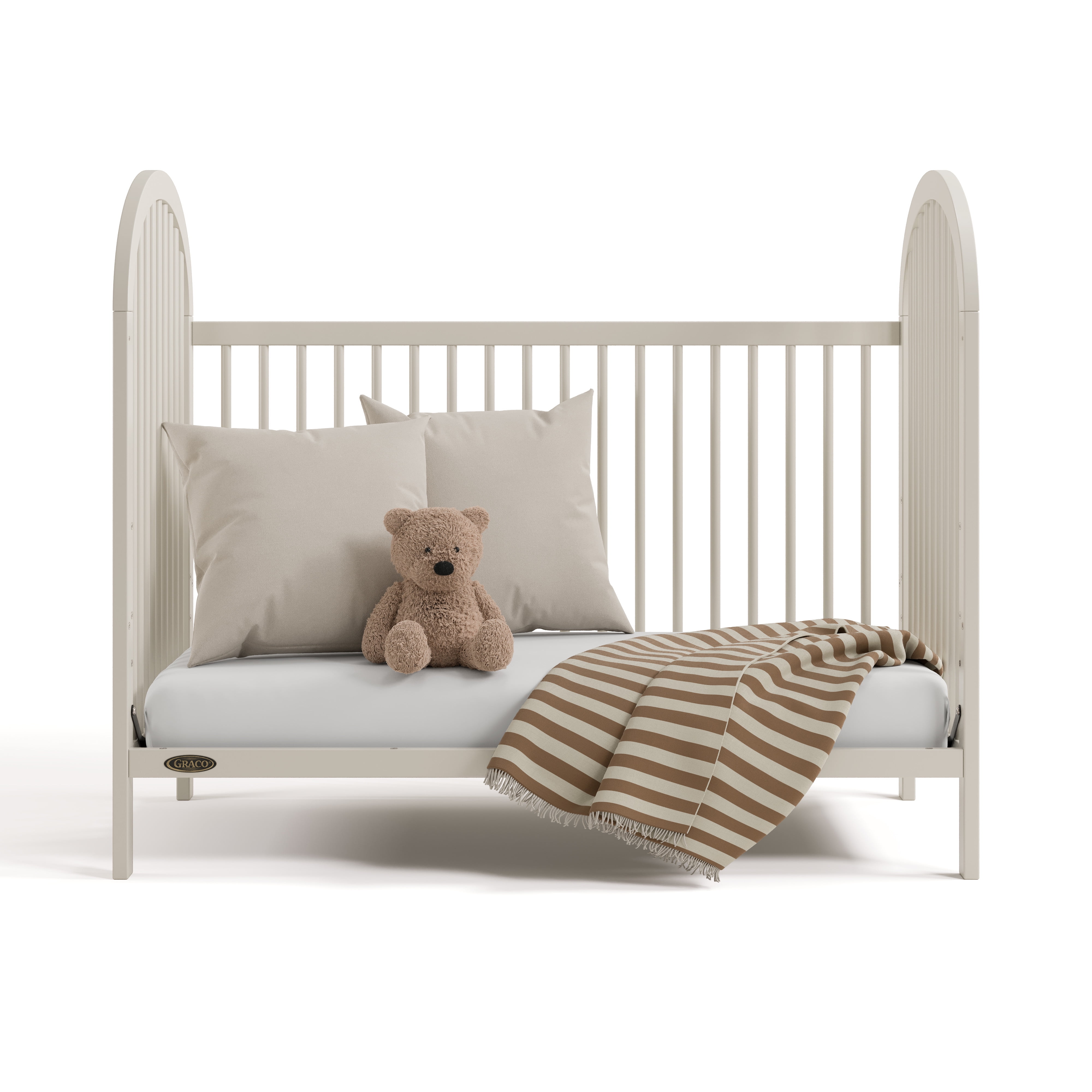 Graco Olivia 3-in-1 Convertible Baby Crib, Frosted Oat