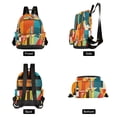 thumbnail image 4 of FORMRS Mini Backpack Purse for Women Travel Daypack Casual Shoulder Bag, Colorful Cocktails, 4 of 7