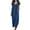A Blue, variant on Women's Ruffle V Neck Maxi Dress, Flutter Sleeveless Loose Linen Blend Dress with Pockets, Casual Summer Dress for Beach Vacation & Daily Wear Gray,M