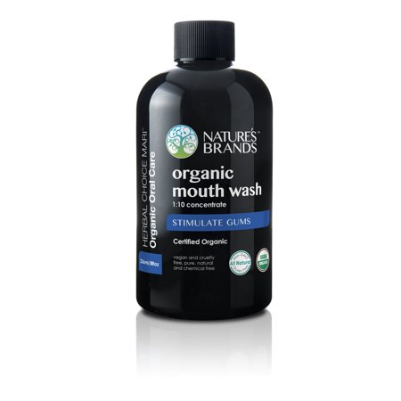Herbal Choice Mari Organic Mouth Wash, 1:10 Concentrate; 8floz BPA-Free Plastic