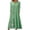 Green, variant on AOOCHASLIY Ladies Dresses V Neck Short Sleeve Loose Summer Flowy Mini Dress
