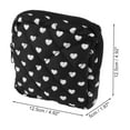thumbnail image 2 of Unique Bargains 1 Pc Lady Portable Square Lipstick Bag for Travel Black White Polyester, 2 of 6