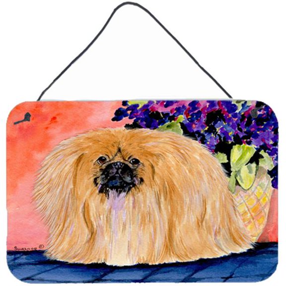 Pekingese Indoor Aluminium Metal Wall Or Door Hanging Prints