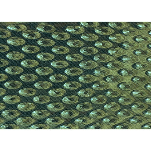 Ahgly Company Machine Washable Indoor Rectangle Transitional Dark Forest Green Area Rugs, 8' x 12'