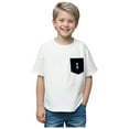thumbnail image 3 of Ccpelsie Boys Short Sleeve Raglan T-Shirts Kids Basic Color-Block Tops Crewneck Tees(White,1-2 Years), 3 of 9