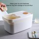 thumbnail image 3 of Caja De Almacenamiento De Arroz, Organizador Hermético De 10 Kg Para Granos De Arroz, Transparente Para Almacenamiento En La Cocina, Contenedor De Almacenamiento De Alimentos Para, 3 of 7