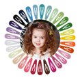 thumbnail image 2 of 120PCS Pince à Cheveux Snap Couleur Unie Mode Non Glisser Cheveux Épingle Barrette de Cheveux, 2 of 10