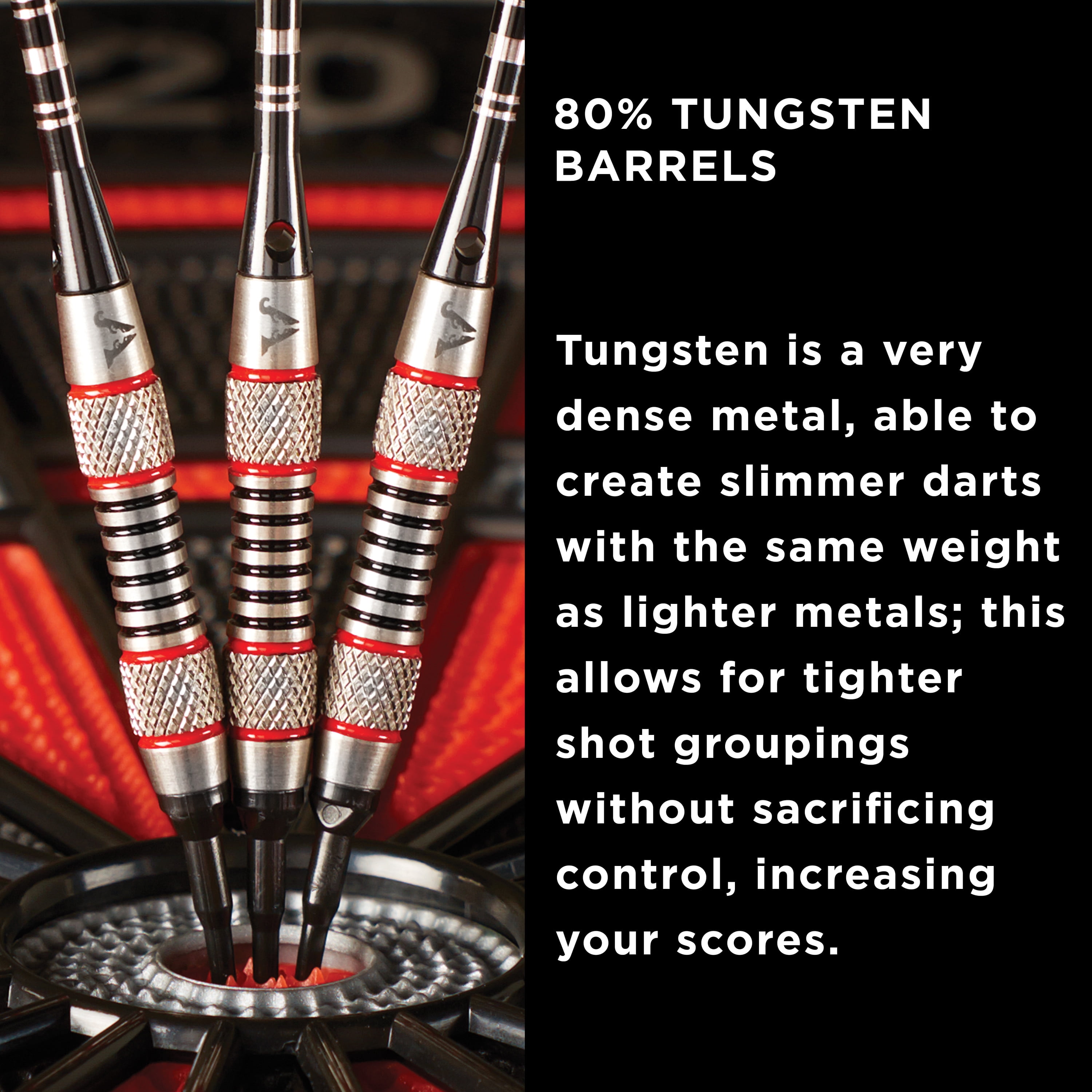 Viper Ranger 80% Tungsten Professional Soft Tip Dart Set, 18 Grams