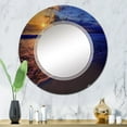 thumbnail image 2 of DESIGN ART Designart 'Sunset Over An Ocean Beach Shore IV' Nautical & Coastal Printed Wall Mirror 20in.x30in., 2 of 5
