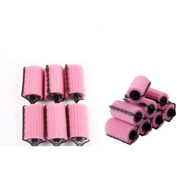 Zhuge 14 piezas de rodillos para el cuidado del cabello,estilo esponja rizadora que no daña el cabello, rodillos para el cabello, herramientas para peinar,soporte de espuma con autobloqueo para moños