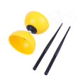 thumbnail image 2 of Juego de diábolo de yoyo chino con triple rodamiento, divertido, grueso, portátil, práctico y flexible. Amarillo S, 2 of 9