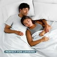 thumbnail image 6 of Bare Home Polar Fleece Bed Blanket - Lightweight - Premium Fleece - Twin/Twin XL, White, 6 of 10