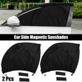thumbnail image 2 of Unique Bargains Black Zipper Car Window Shades for Side Windows Automotive Front Window Shade Keep Privacy 58x54cm 2pcs, 2 of 7