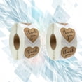 thumbnail image 1 of IDEANATEGRATE 1000Ud Etiquetas De Gracias En Papel Kraft Marrón Con Para Decorar Regalos, 1 of 8