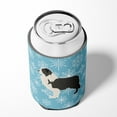 thumbnail image 4 of Carolines Treasures BB3523CC Winter Snowflake Black Border Collie Can or Bottle Hugger, 4 of 5