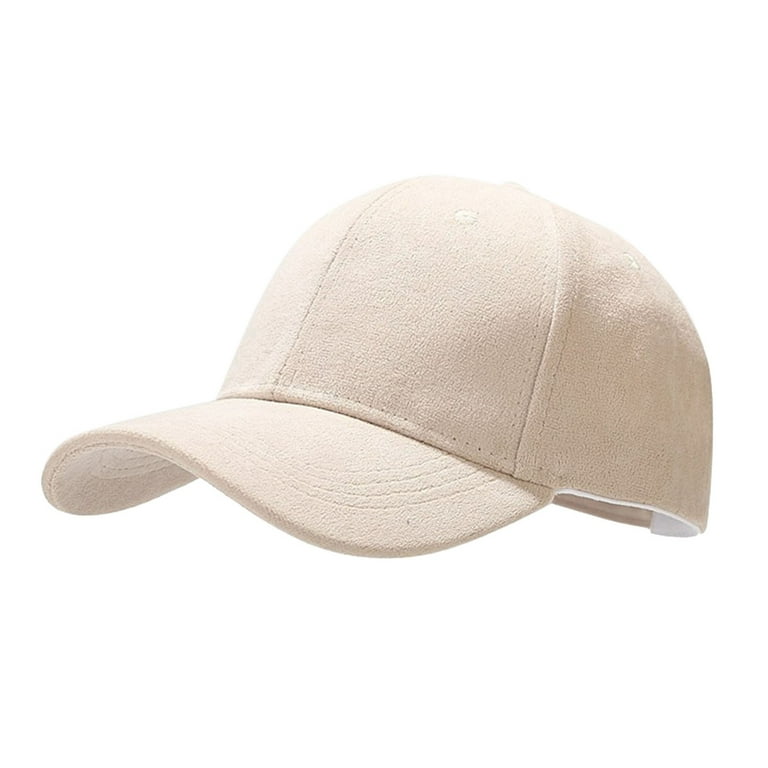 Hats Relaxed Men Color for Fit Pure Solid Hat 2023 Beige Unisex Sun Performance Durable for Women Protection Caps Vintage