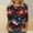 Black, variant on Moxiu Women 4th of July Shirt Star Stripes Shirts 3/4 Sleeve Crewneck Shirt USA American Flag Print Festivel Patriotic T Shirt 2025 Black,L