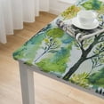 thumbnail image 4 of BANET  Winter Forest Trees Christmas Tablecloth- Green Festive Table Cover for Home, Dining Room, Holiday Décor, Banquets, Holiday and Special Events White, 4 of 7