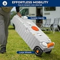 thumbnail image 3 of SereneLife 75L RV Portable Water Tank with Metal Handle, Large Wheels, Level Indicator & Rotating Spout - Ideal for Freshwater or Sewage Storage, Easy to Use for Camping and Outdoor Activities, 3 of 5