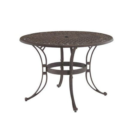 Home Styles Biscayne 48" Round Outdoor Dining Table, Multiple Finishes