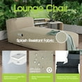 thumbnail image 7 of Outdoor Chaise Lounge Chair, Modern ANNY-H Lounge Chair, Patio Couch Sofa Comfy Patio Furniture Dense Foam Pool Loungers Lazy Sofa for Outside (Light Orange), 7 of 7