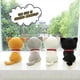 thumbnail image 4 of Cartoon Cat Plush Doll Cute Stuffed Kitten Rag Toy Elastic Soft Sofa Cushion Bedside Gift For Kids Girls 24cm, 4 of 5