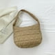 thumbnail image 4 of Bolsa de hombro acolchado para mujer, informal acolchado de algodón, color sólido para el trabajo (caqui) Sywqhk Para Estrenar, 4 of 9
