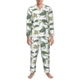 thumbnail image 3 of Naloa Cute Turtle Men’s Pajamas Set - Long Sleeve Button Down Sleep Shirt and Pajama Bottoms Sleepwear Set-Medium, 3 of 7