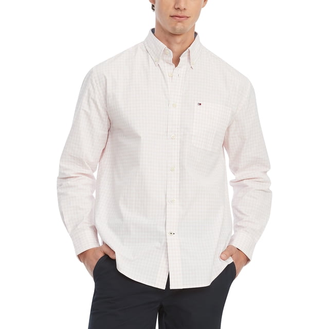 Camisa Tommy Hilfiger de manga larga con botones, casual para hombre