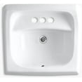 thumbnail image 2 of Kohler K-2005 Kingston 16" Wall Mounted Bathroom Sink - Off White, 2 of 3