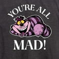 thumbnail image 3 of Alice In Wonderland - You're All Mad - Women's Short Sleeve Graphic T-Shirt, 3 of 5