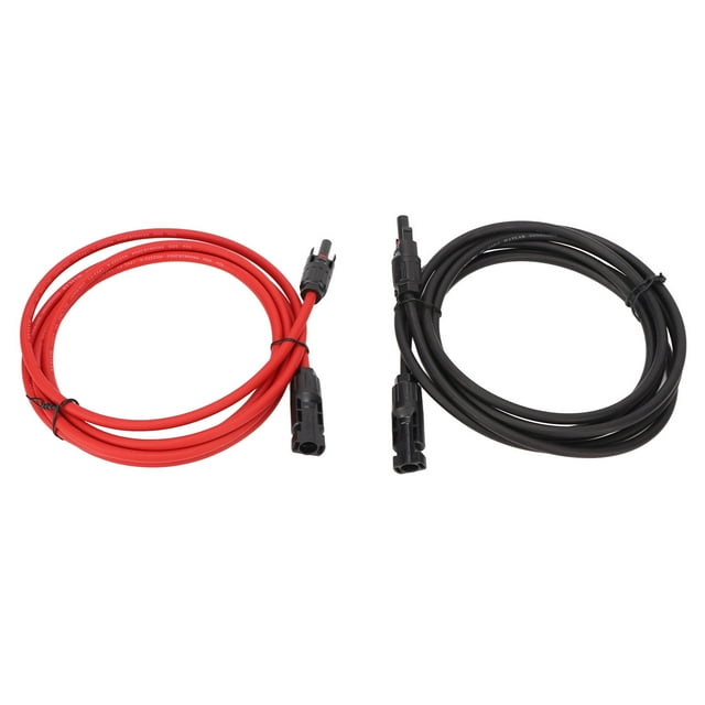 30A Solar Extension Cable, DC1500V with Copper Wire PPE Material Insulated Cable, IP68 for Solar Panel PV